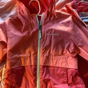 Columbia girls rain jacket/wind jackets